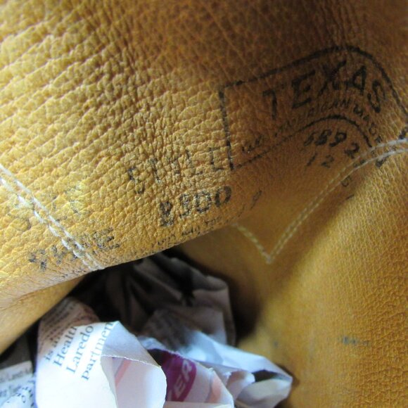 AVONITE Hypalon Oil Resistant Leather Men’s Cowboy Work Boots Black 9.5 EE USA - Picture 11 of 11